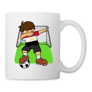 Ballon de football de l'Égypte Dabbing Kid Football égyptien - Mug blanc - blanc - Droite