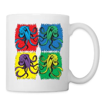 Octopus Pop Art - Mug - white - Right