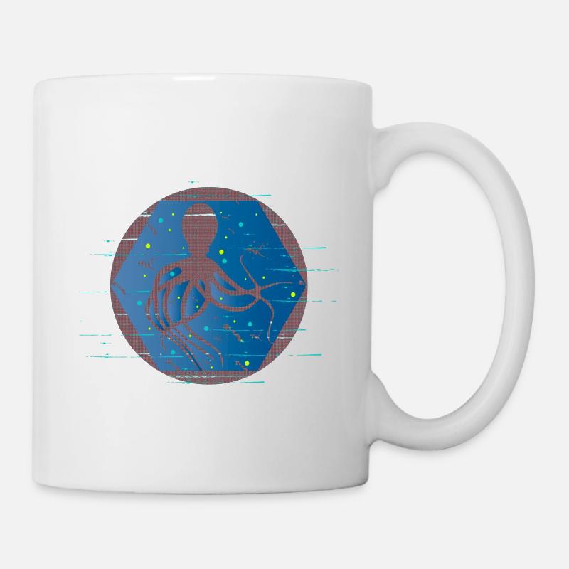 Octopus tanzt - Tasse - Weiß