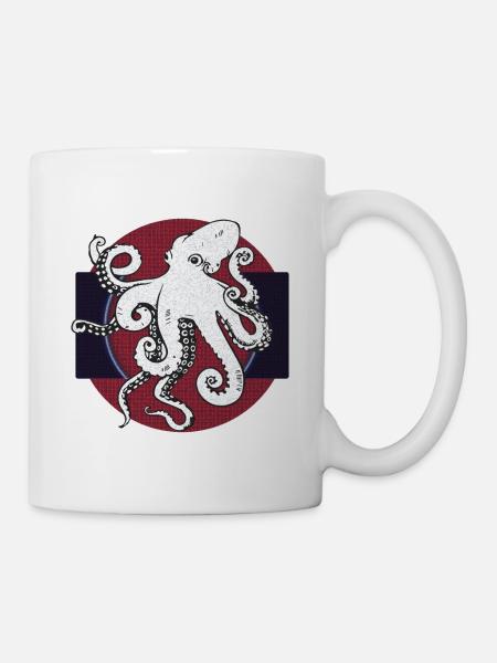 Friendly Octopus - Mug - white