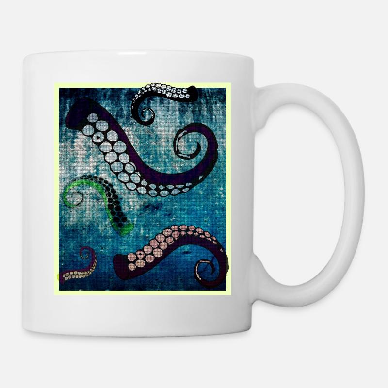 Octopus Fangarme - Tasse - Weiß