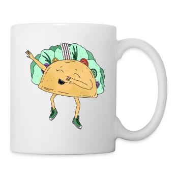 Dabbing Tacoo Tiere dab Bewegung Move Essen - Tasse - Weiß - Rechts