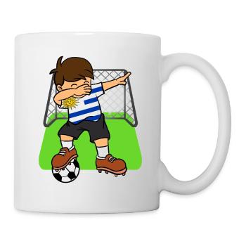 Uruguay Football Ball Dabbing Kid Football uruguayen - Mug blanc - blanc - Droite