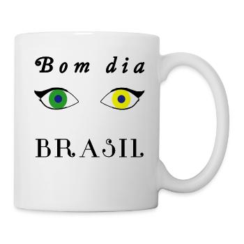 Brazilian emigrants binational gift - Mug - white - Right