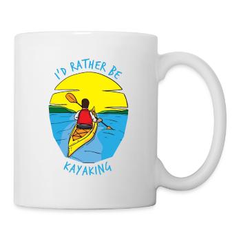 Kayak Kayak Canoë Paddle Bateau de sport nautique - Mug blanc - blanc - Droite