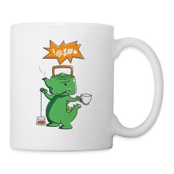 Thé Rex - Thé Potable - Dinosaures - Mug blanc - blanc - Droite
