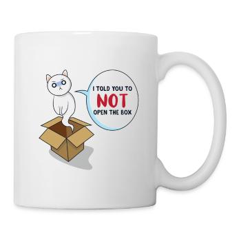 Le chat de Schrödinger - Mug blanc - blanc - Droite