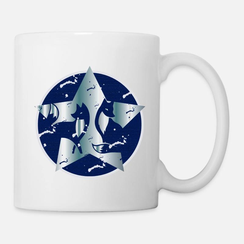 Fuchs im Stern - Tasse - Weiß