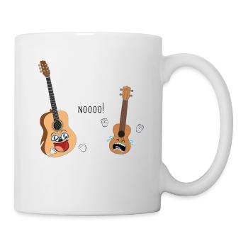 Uke ich bin dein Vater Gitarre Geschenk - Tasse - Weiß - Rechts