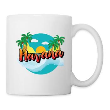 Havanna Kuba Karibik Urlaub Kreuzfahrt - Tasse - Weiß - Rechts