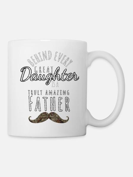 Father and daughter design - Mug - white