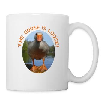 L'Oie est lâche! - Mug blanc - blanc - Droite
