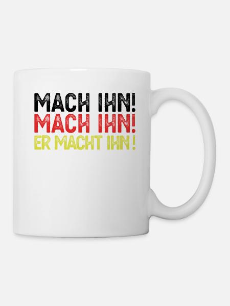 Fussball Deutschland Weltmeister Mach Ihn Geschenk - Tasse - Weiß