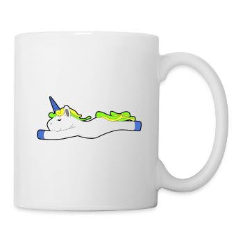 dormant licorne paresseux chill cadeau idée - Mug blanc - blanc - Droite