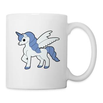 Einhorn Flügel stolz Geschenk Idee - Tasse - Weiß - Rechts
