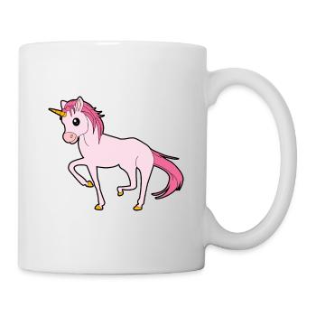 Unicorn rose fiers enfants fille idée cadeau - Mug blanc - blanc - Droite