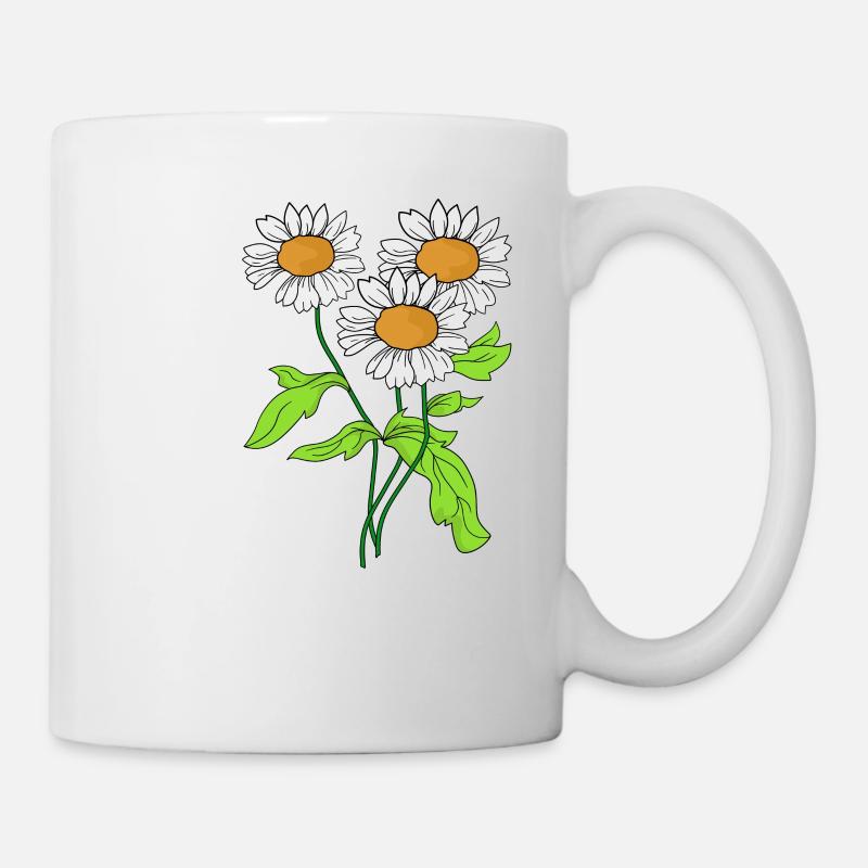 Daisies flower plant bloom gift idea - Mug - white