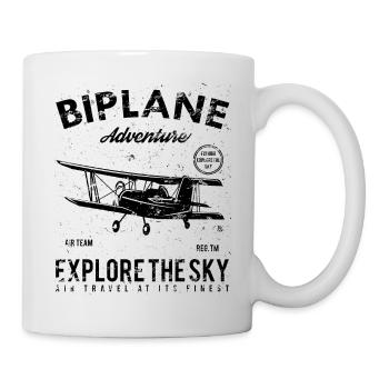 avion - Mug blanc - blanc - Droite