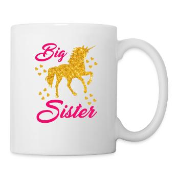 I am a big sister unicorn style - Mug - white - Right