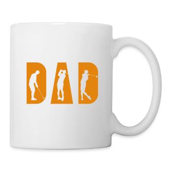 Best Golf Dad Ever Golf Dad Vatertag - Tasse - Weiß - Rechts