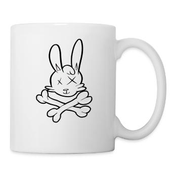 Skull rabbit - Mug - white - Right