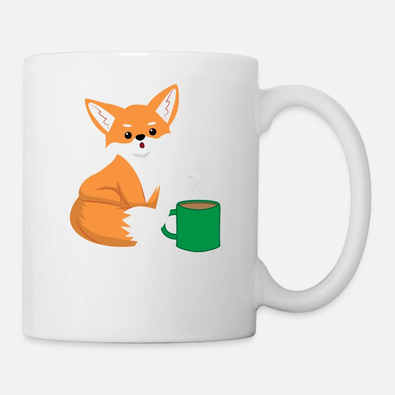 Fox - vixen - fox lovers - coffee - Mug - white