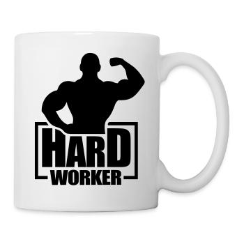 hard_worker_f1 - Mug blanc - blanc - Droite