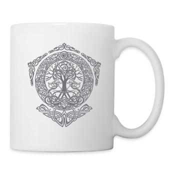 Tree of Life - Yggdrasil Weltenbaum Weltesche Thor - Tasse - Weiß - Rechts