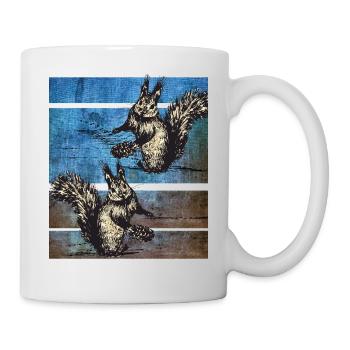 Squirrel retro - Mug - white - Right