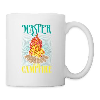 Maître feu de camp Camping Camper Tentes Cadeau - Mug blanc - blanc - Droite
