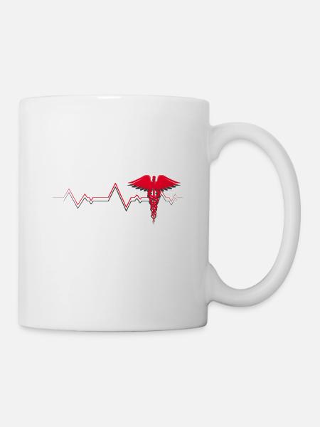 Herzschlag - Medizin - Tasse - Weiß