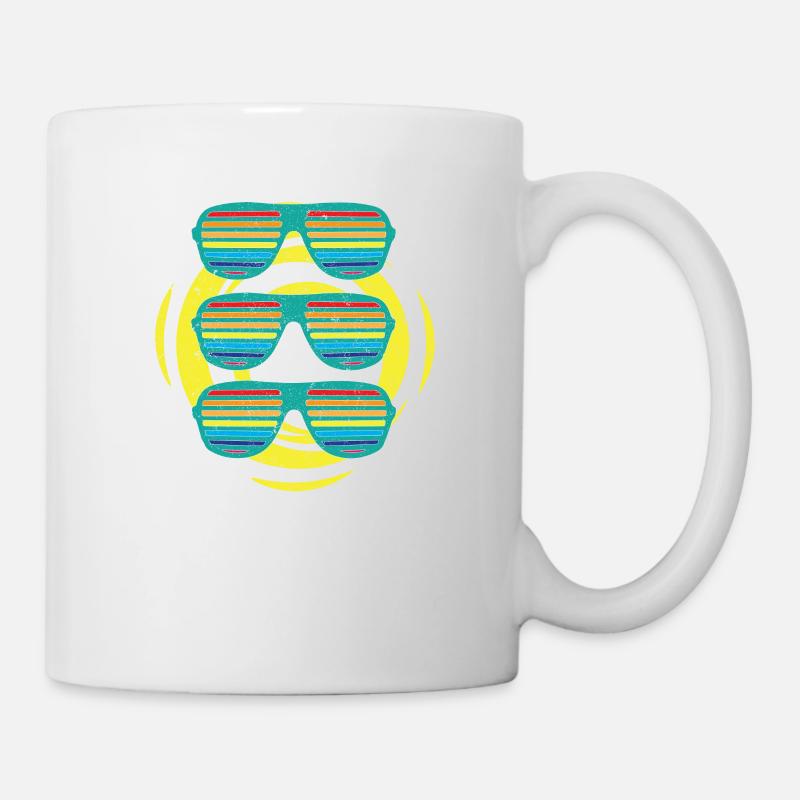 Lunettes de soleil - Mug blanc - blanc