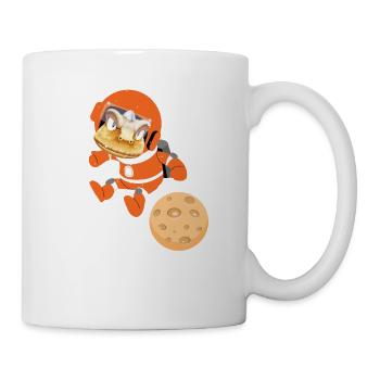 Weltraum Astronaut Dinosaurier - Tasse - Weiß - Rechts