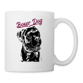 Deutscher Boxer Hund - German Boxer Dog - Tasse - Weiß - Rechts