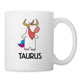 Sternzeichen Stier Taurus Sternbild Einhorn - Tasse - Weiß - Rechts