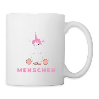 Je déteste les gens cadeau de licorne - Mug blanc - blanc - Droite
