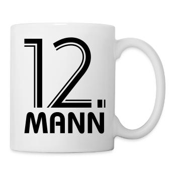 Fan de football - 12e homme - derrière votre équipe - Mug blanc - blanc - Droite