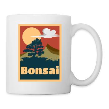 Bonsai Plant -Bonsai Tree Gardener Gift - Mug - white - Right