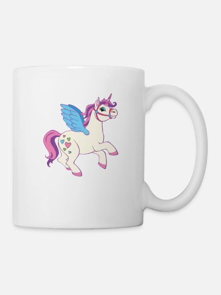 Licorne pour les filles - Mug blanc - blanc
