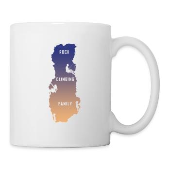 Kletter Familie - Tasse - Weiß - Rechts