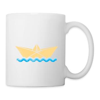 Bateau voile vacances bateau océan - Mug blanc - blanc - Droite