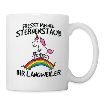 Einhorn Fresst mon stardust son langweiler - Mug blanc - blanc - Droite