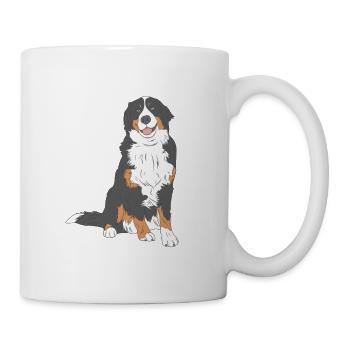 Chien de montagne bernois - Mug blanc - blanc - Droite