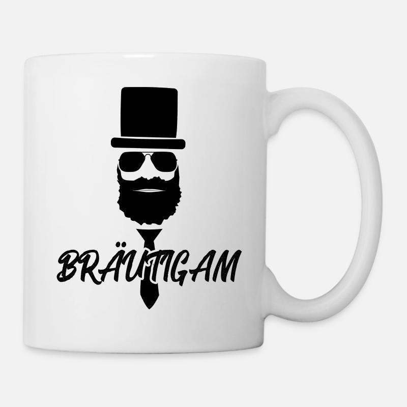 Bräutigam JGA Shirt - Tasse - Weiß