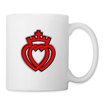 coeurs de vendee - Mug blanc - blanc - Droite