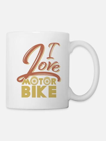 Moto disant Chopper Cruiser sortie - Mug blanc - blanc