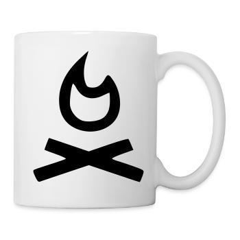 lagerfeuer - Tasse - Weiß - Rechts