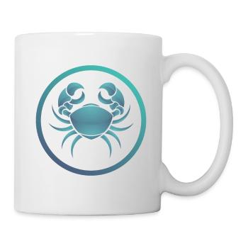 Sternzeichen Krebs - Tasse - Weiß - Rechts