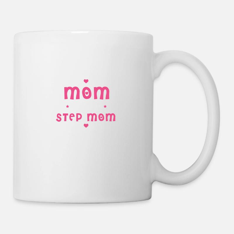 Mother and stepmother - mom and step mom - Mug - white
