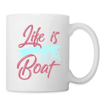 Bateau, voile, océan, croisière, voilier - Mug blanc - blanc - Droite